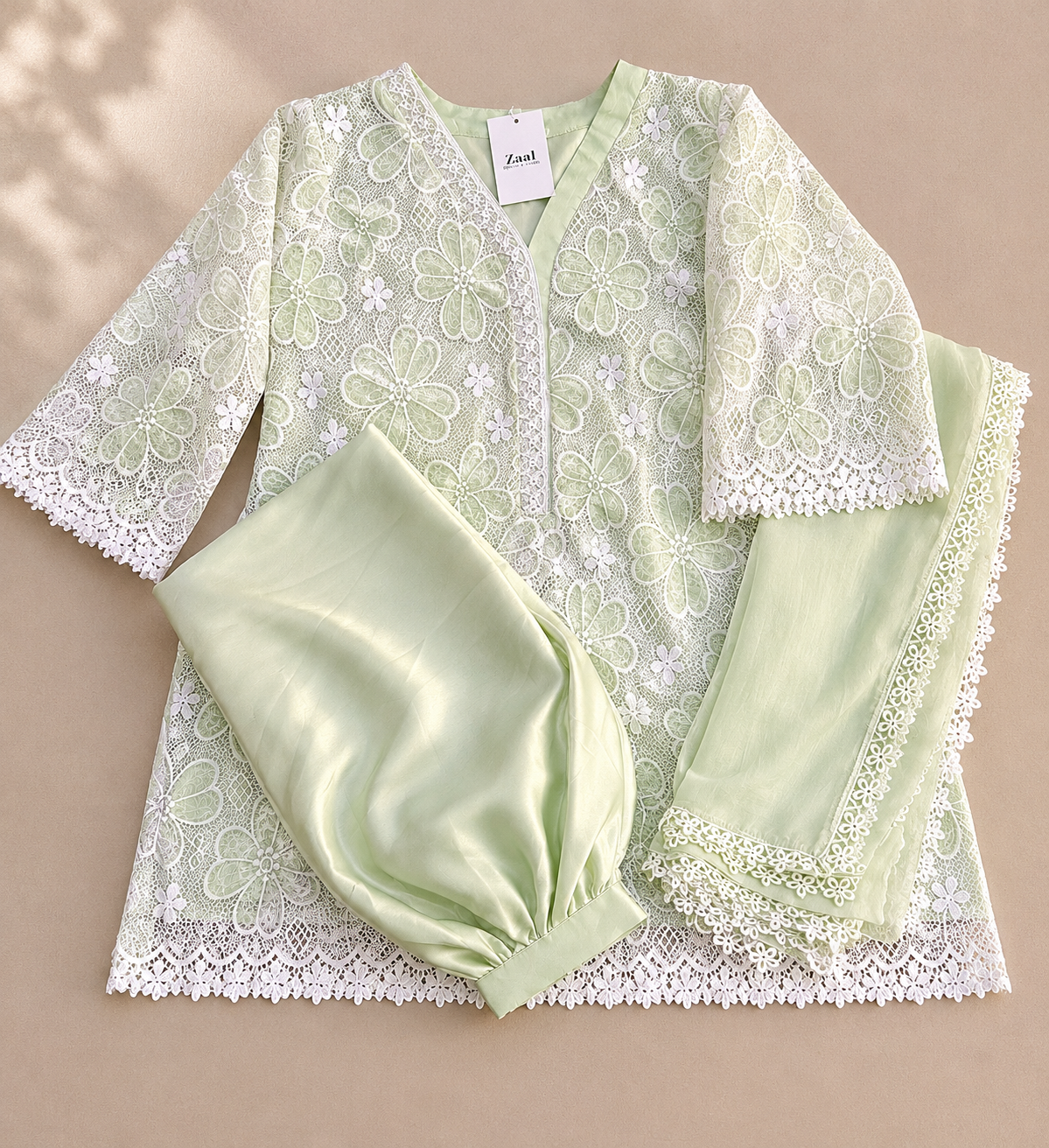 Pastel Net Suit Green