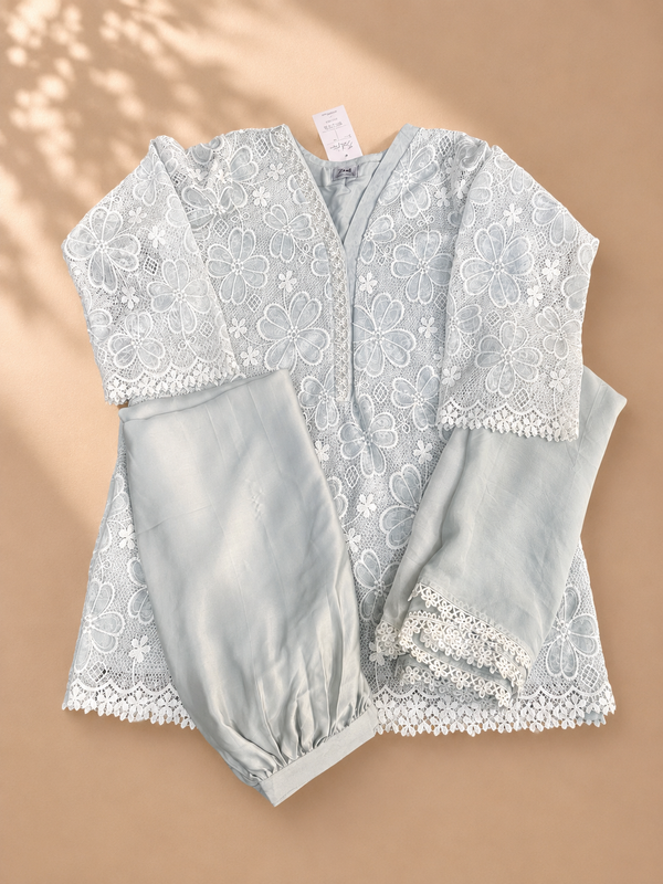 Pastel Net Suit Ice Blue
